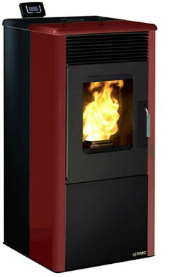 Estufa Pellets Tmc 900 Elegance 9 Kw Negra-Burdeos
