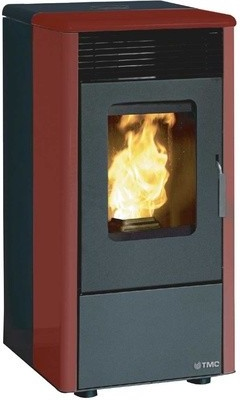 Estufa Pellets Tmc 810 Elegance 8.10 Kw Negro-Burdeos