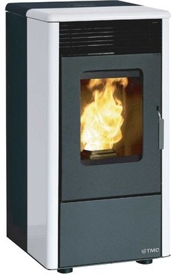Estufa Pellets Tmc 810 Elegance 8.10 Kw Negro-Blanco