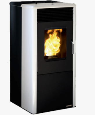 Estufa Pellets Tmc 900 Elegance 9 Kw Negra-Blanco